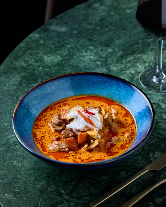 Curry rouge d’agneau au lait de coco préparé minute