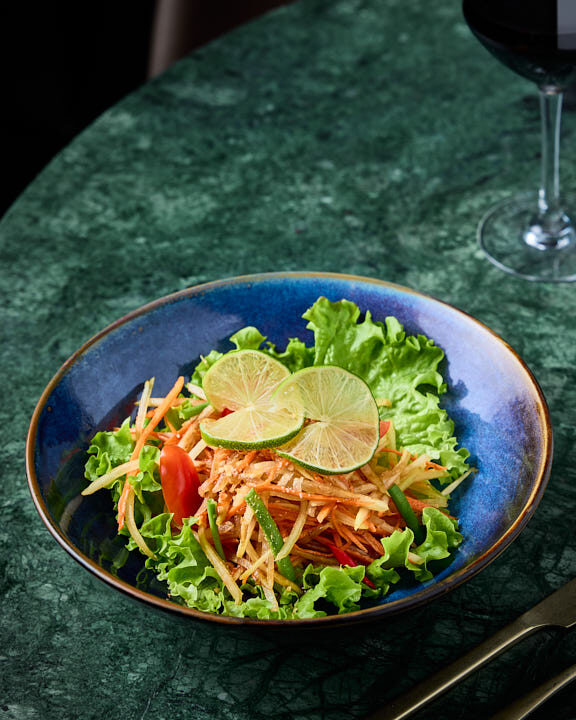 Salade de papaye verte avec citron vert